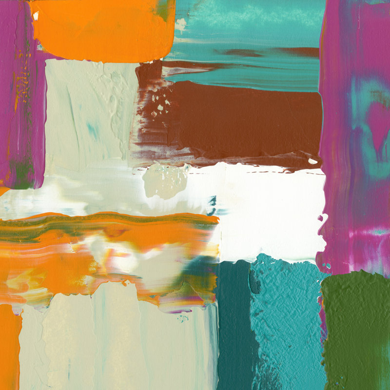 Neon City III by Jennifer Goldberger - Wrapped Canvas Print, 30cm H x 30cm W