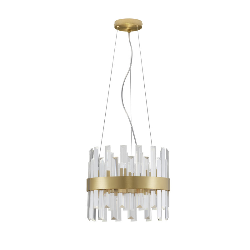 5 - Light Gold Crystal Pendant