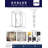 Avalux 35 in. W x 36 in. D x 72 in. H Frameless Shower Enclosure, Frosted Glass-97232898
