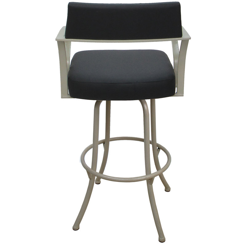 Tabouret pivotant très grand 34,00 po Jabria, Beige, Gris