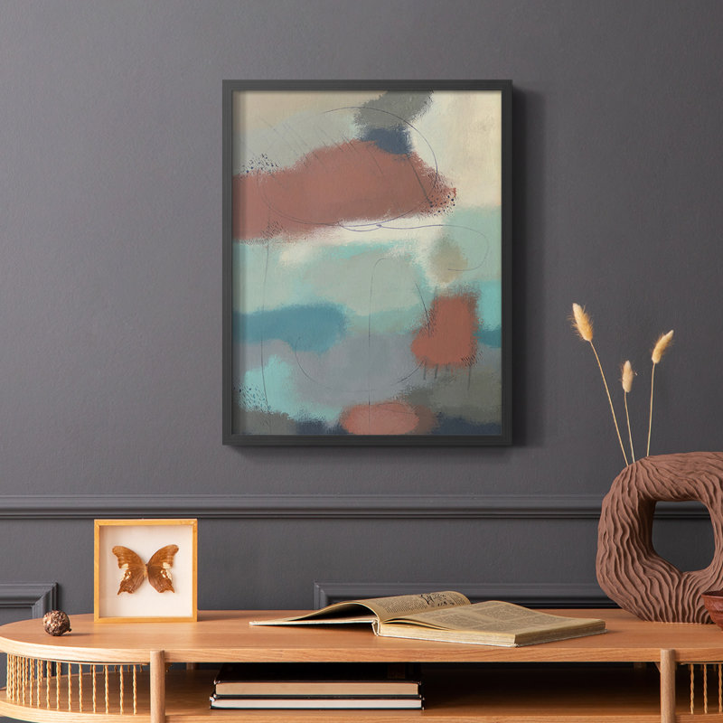 «Floating By II», reproduction encadrée - bois massif, Noir, H 28 po x l 22 po