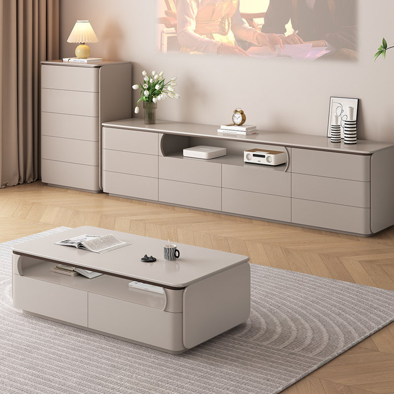 Ensemble de tables basses 2 pièces Mccormick, Gris, Gris