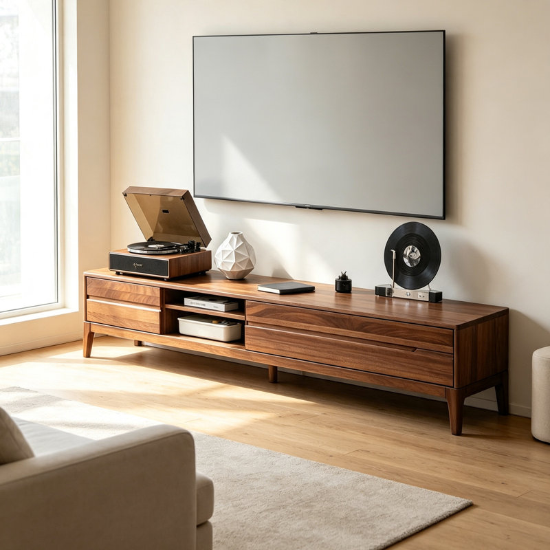 Meuble télé moderne moderne avec rangement multifonctionnel