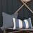 Halprin Striped Cotton Throw Pillow
