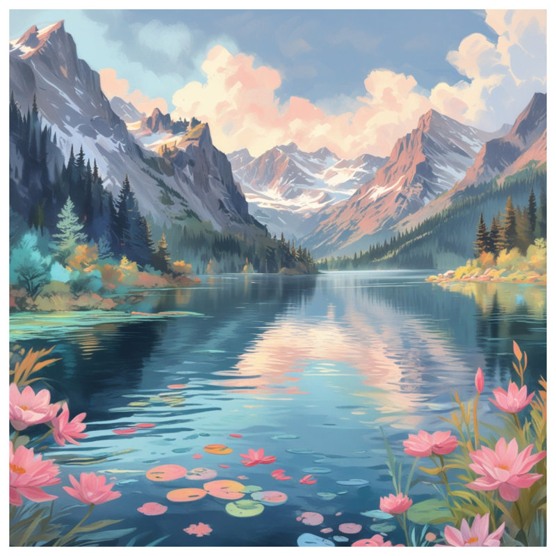 Tapis de bain Mountain Lake, L 24 po x L 17 po