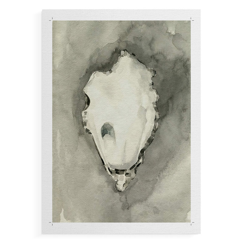 Coquille d'huître neutre I - impression sur toile seulement - non encadrée, H 60 po x l 40 po