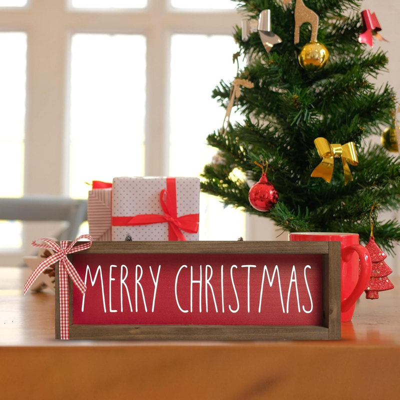 Panneau en bois Merry Christmas