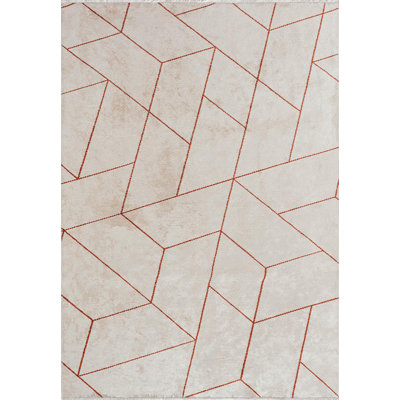 Tapis à motif géométrique triangulaire