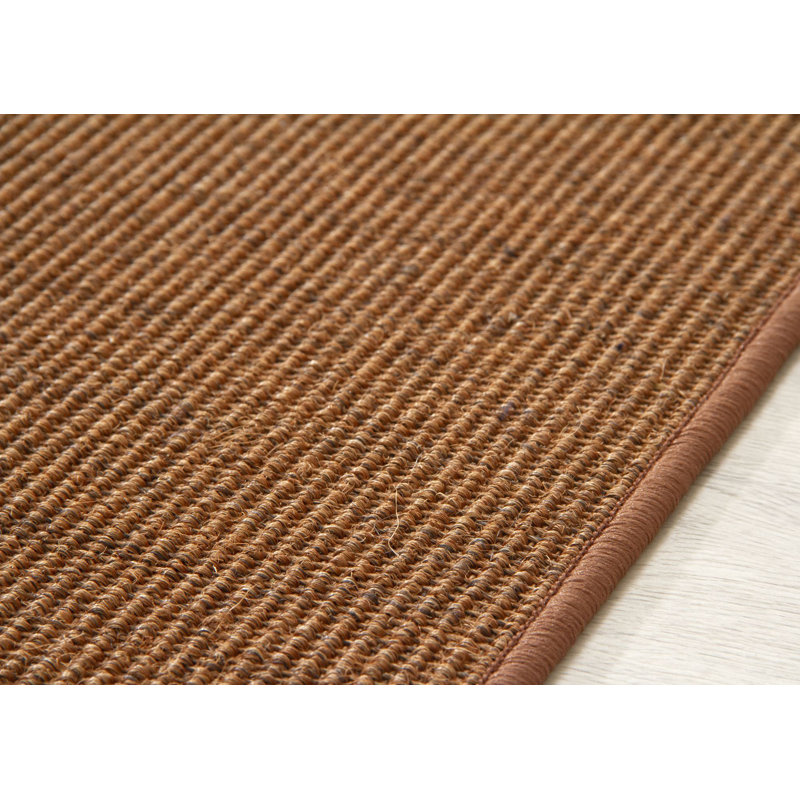Areesha Solid Colour Jute / Sisal Area Rug, Square 200cm