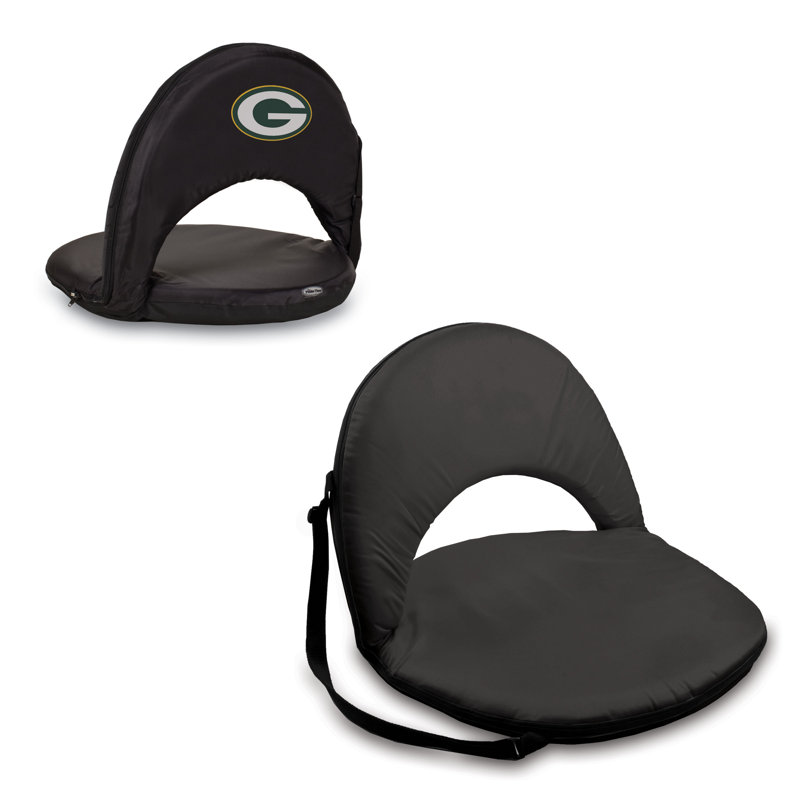 Digital Print Oniva Reclining Folding Stadium Seat, Green Bay Packers, Black