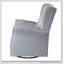 Chaise pivotante grise avec fauteuil oscillant