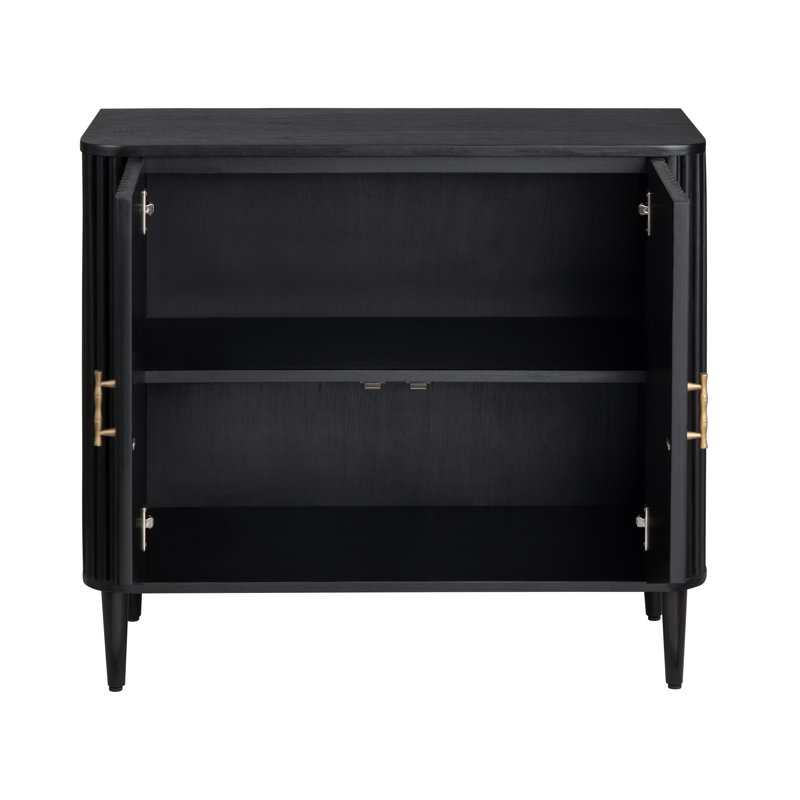 Black 2-Door Cabinet
