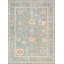 Oushak Hand Knotted Wool Oriental Area Rug in L. Blue / L. Blue-86763637