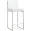 Upholstered Counter Stool with Metal Frame-2082654162-2082654163