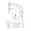 Porte de baignoire coulissante simple sans cadre l 54 po - 59 po x H 60 po-55736989
