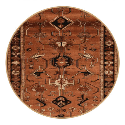 Machine Washable Turkish Brown Area Rug