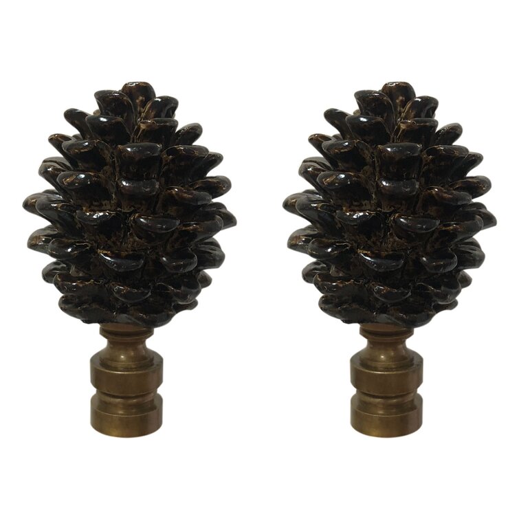 RoyalDesigns Pine Cone Lamp Finial - Wayfair Canada