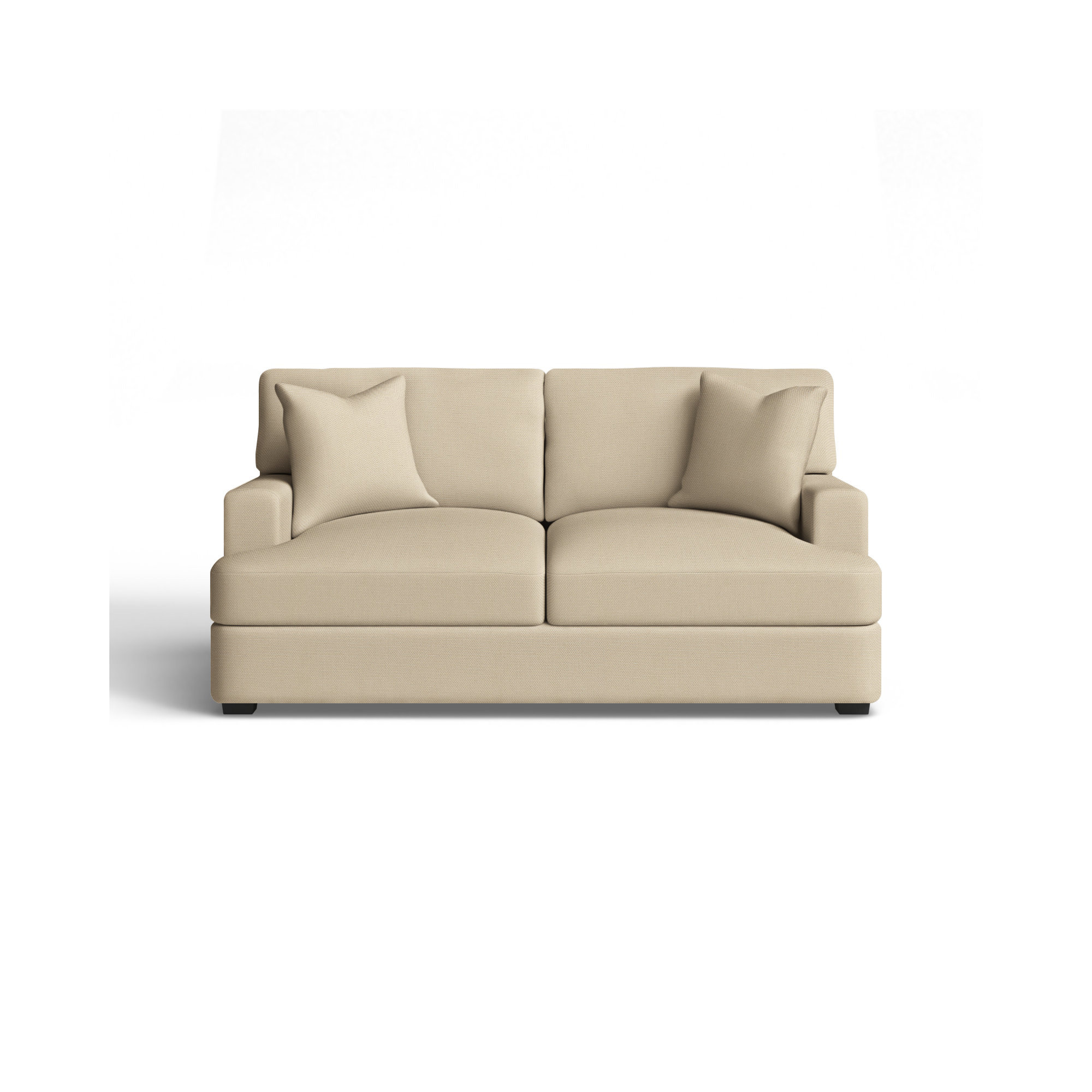 Emilio 65'' Upholstered Loveseat, Bayou Stone