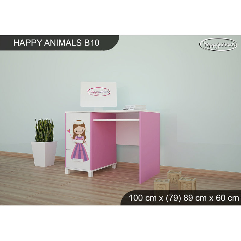 100cm Writing Desk, Pink