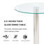 Tables d'appoint modernes, table d'appoint ronde en métal 19,68 po pour la maison-882297619
