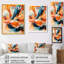 «Novan Botanical Orange Palm Dream Fragments III», reproduction d'art sur toile-839926568-839926570-839926560