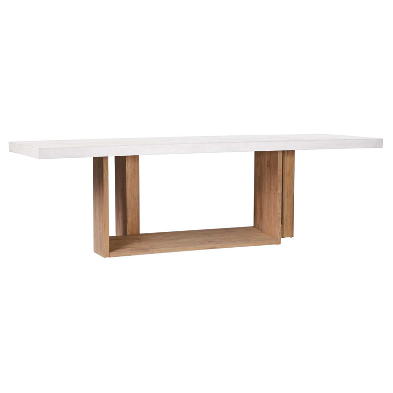 Table de salle à manger Lucca, Blanc Ivoire