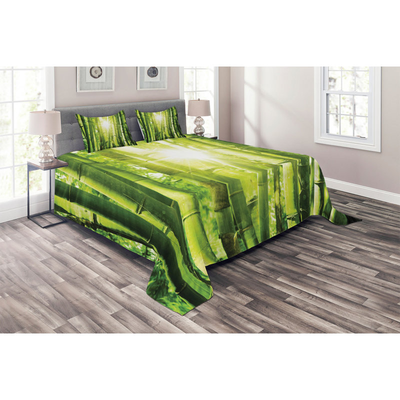 Eclectic Polyester Coverlet, King Bedspread + 2 Shams