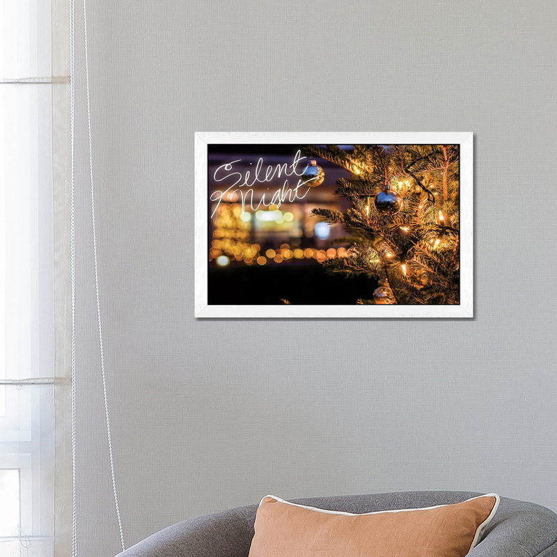 Silent Night by Bill Carson Photography - Floater Frame Print on Canvas, White Framed