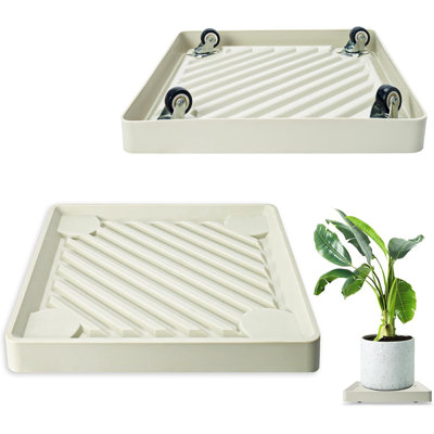Chariot pour plante 2PCS avec roues cachées