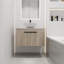 Meuble-lavabo à fixation flottante avec lavabo Nysean