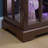 LED Curio Display Cabinet Antique Display Cabinet With Glass Doors Adjustable Shelves For Collectibles Four Door Design Vintage Showcase For Home Or Office Antique Display Case CHERRY-1519154686