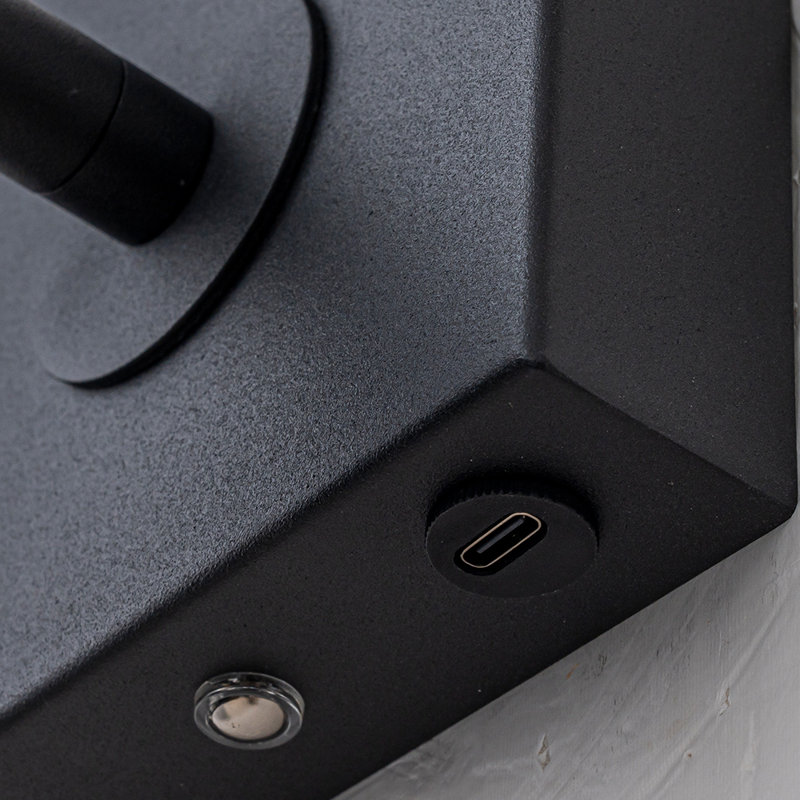 Applique murale moderne sans fil moderne USB à DEL avec télécommande tactile et réglable, réglable et réglable en continu