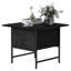 Table d'appoint carrée noire 23,6 "capacité 120lbs