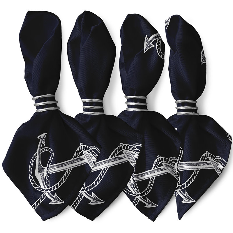 Hardy Anchored Napkins, Navy