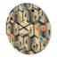 Horloge murale abstraite à triangles géométriques-63892324