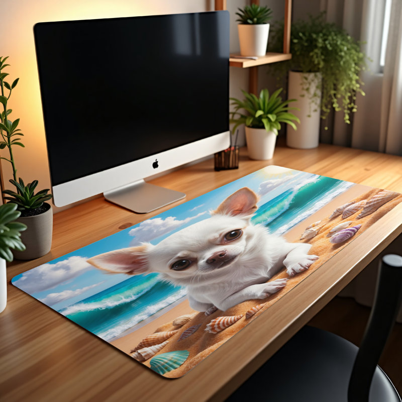 Polyester Desk Pad, 14.4x12.1