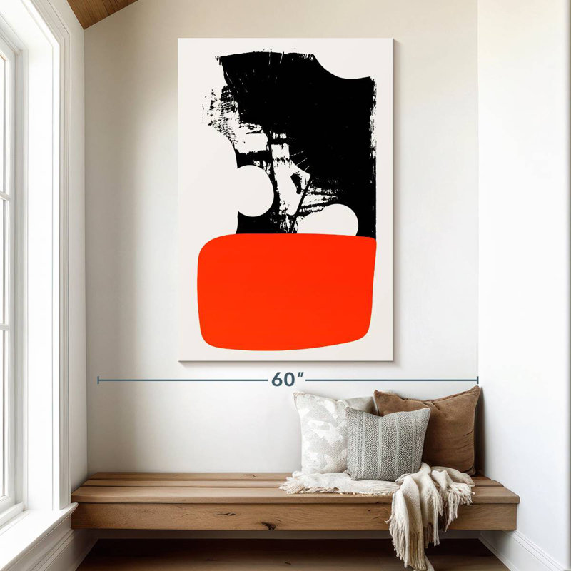 Avery Abstracta Orange, 51" H x 34" W