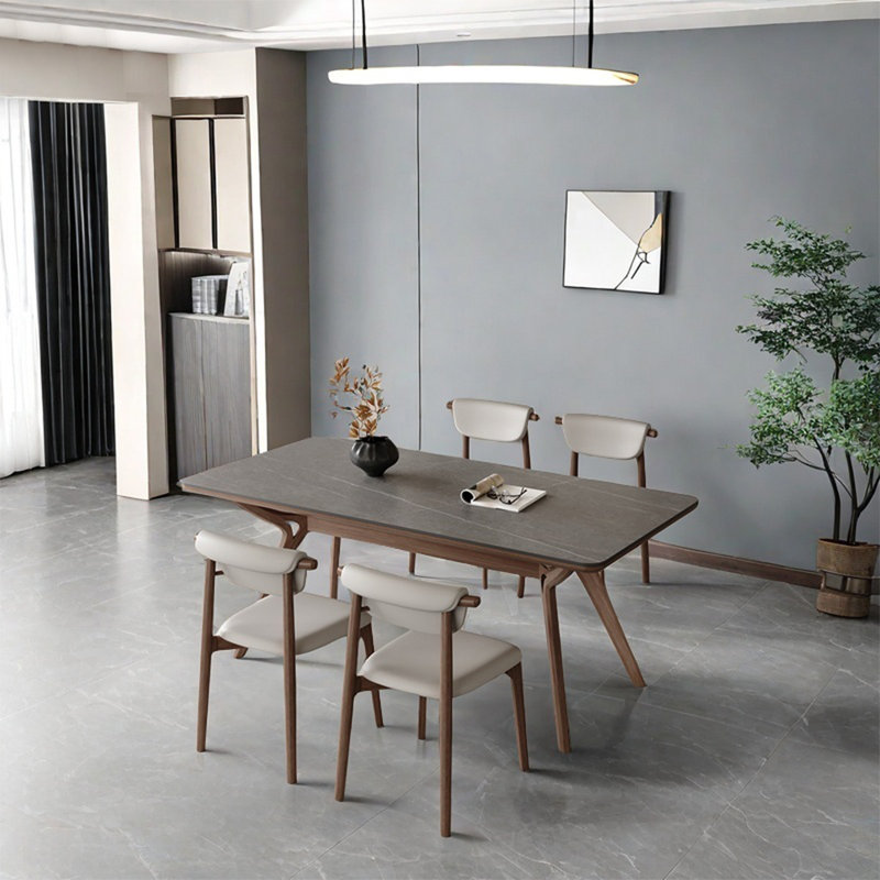 solid-wood dining table sets, 29.52"H x 62.99"L x 31.49"W