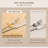 40-Piece Stainless Steel Flatware Set, 18/10 Silverware Cutlery Set with Textured Handle, Set for 8