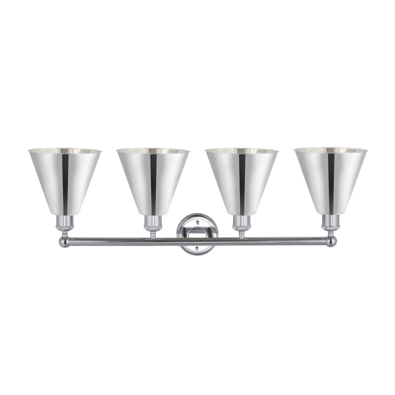 Éclairage de salle de bain à intensité variable 4 lumières Dorantes, Chrome poli