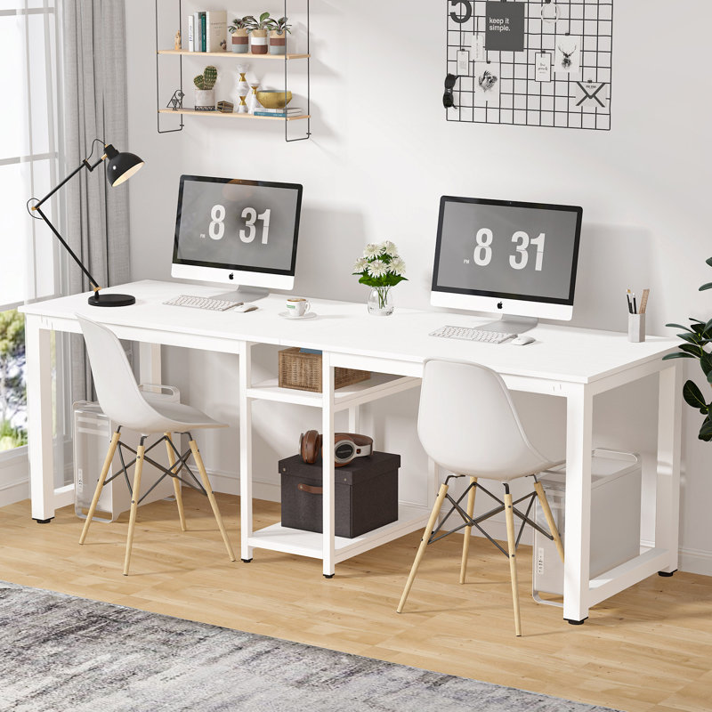 Metal Base Computer Desk