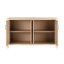 Rustic Style 4-door Cabinet With Real Wood Surface, Soft-close Hinges, Rounded Corners, Ample Storage For Small Areas Charm, Solid Construction, Edges, Metal Handles, Doors Home Organization