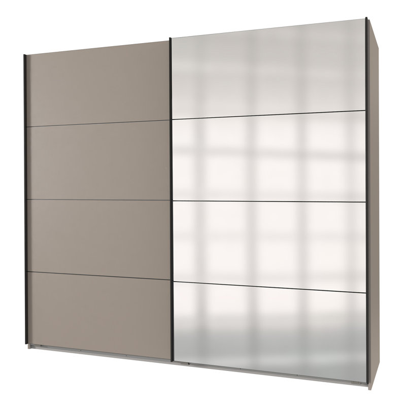 Charlann 2 Door Manufactured Wood Wardrobe