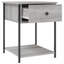 Allums 44cm W Iron Bedside Table-607737446-640343855