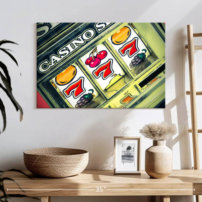 Senne Slot Machine Display, 16" H x 24" W