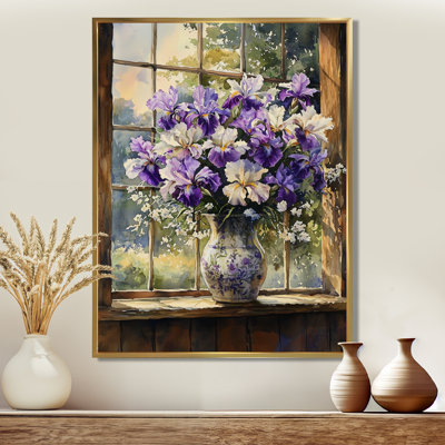Bouquet de pivoines Roberts Farmyard dans un vase I - Bouquets assortis, impressions encadrées