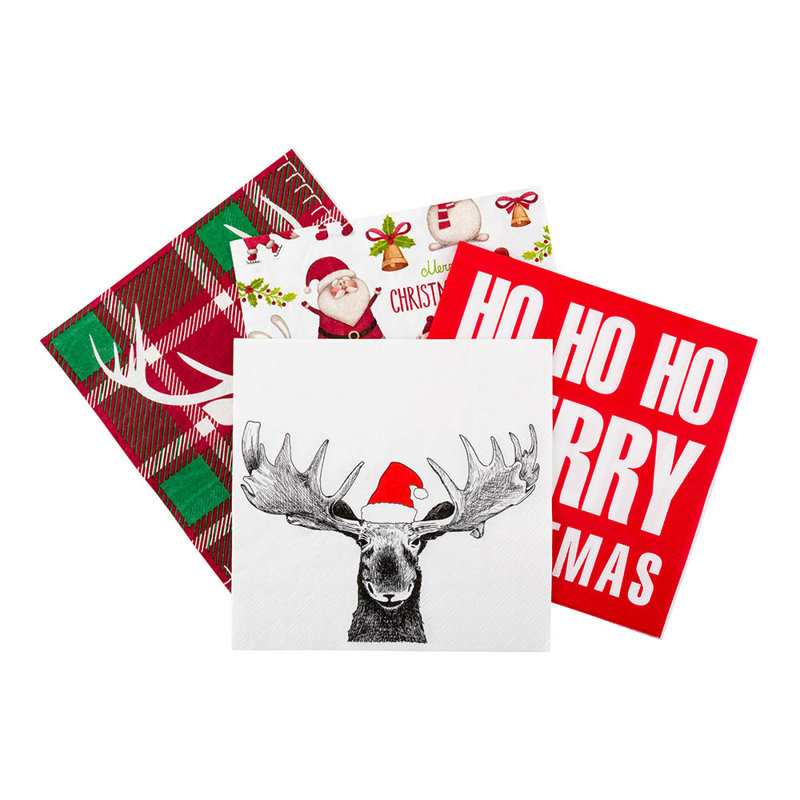 Disposable Paper Christmas Napkins