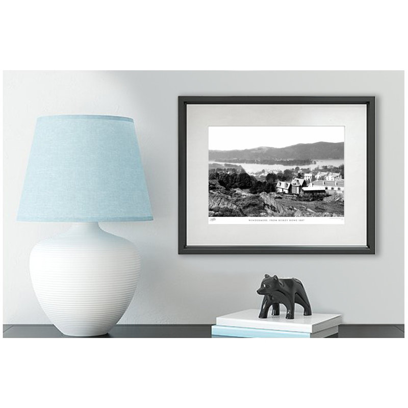 Windermere, From Biskey Howe 1887 - Single Picture Frame Print, 60cm H x 80cm W x 2.3cm D