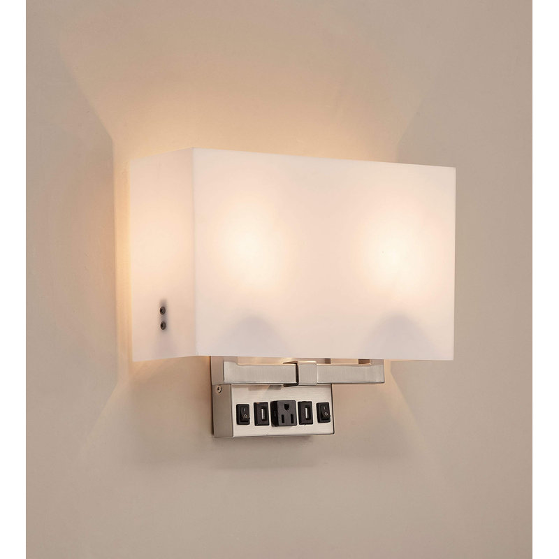 Ensemble de 6 appliques murales DEL (AMPOULES NON INCLUSES), Acrylique blanc