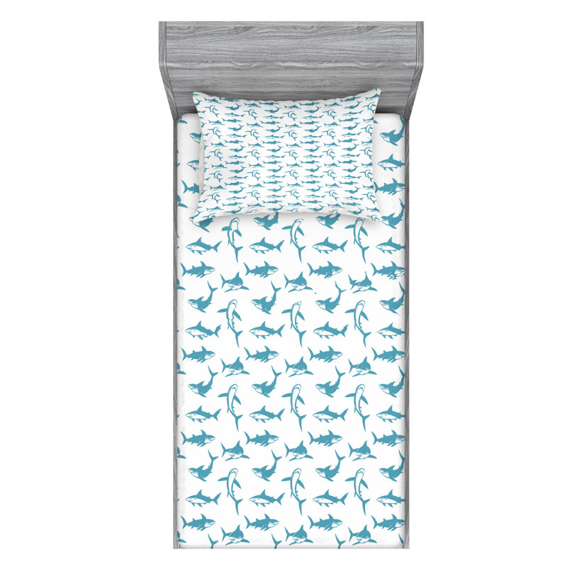 Microfiber Sheet Set, Twin Sheet Set with Fitted Sheet